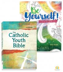The Catholic Youth Bible® + Be Yourself Girl's Journal